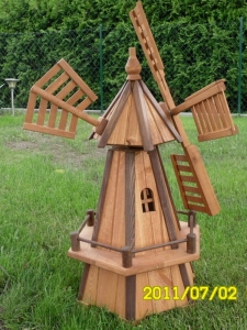 Sechseckige Windmühle Solar