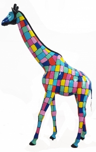 XXL Giraffen Skulptur: Design Giraffe Figur ca. 325 cm