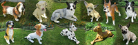 Hundefiguren / Hundefigur: Hunde Figur klein - gross Gartendeko für Ihren Garten Hundefiguren / Hundefigur: Hunde Figur klein - gross